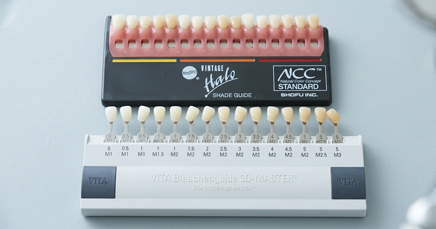 歯の色はどうやって決める?シェードガイドを使った色合わせとは